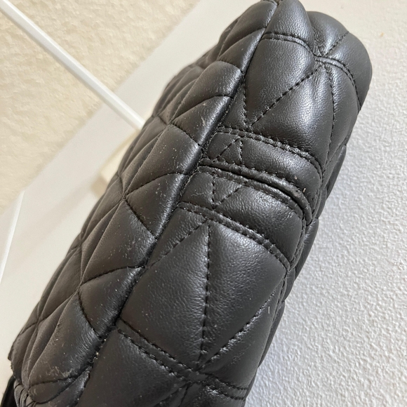 Michael Kors Black Sloan Quilted Leather Shoulder Bag - Picture 6 of 9